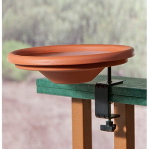 Audubon by Woodink 990997 NABATH Deck Mount Bird Bath, 1 Quart Cap, Tan