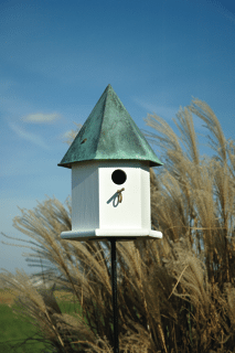 COPPER SONGBIRD DELUXE — WHITE/BROWN PATINA ROOF