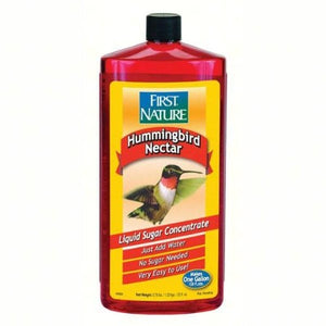 First Nature Red Hummingbird Nectar, 32 ounce Concentrate.