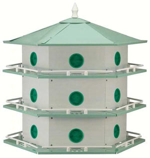 Heath Deluxe Aluminum Purple Martin House - 18 Room 