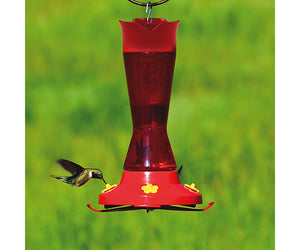 Plastic Pinch Waist Hummingbird Feeder- 4 Pack