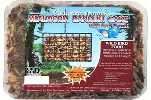 Pine Tree Farms Mealworm Banquet Large Seed Cake 7.5oz / 8 Pack