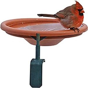 Audubon by Woodink 990997 NABATH Deck Mount Bird Bath, 1 Quart Cap, Tan