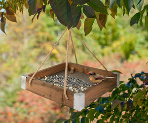 Rustic Farmhouse Platform Wood Feeder