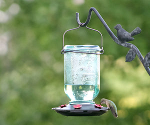 Mason Jar Hummingbird Feeder- 4 Pack